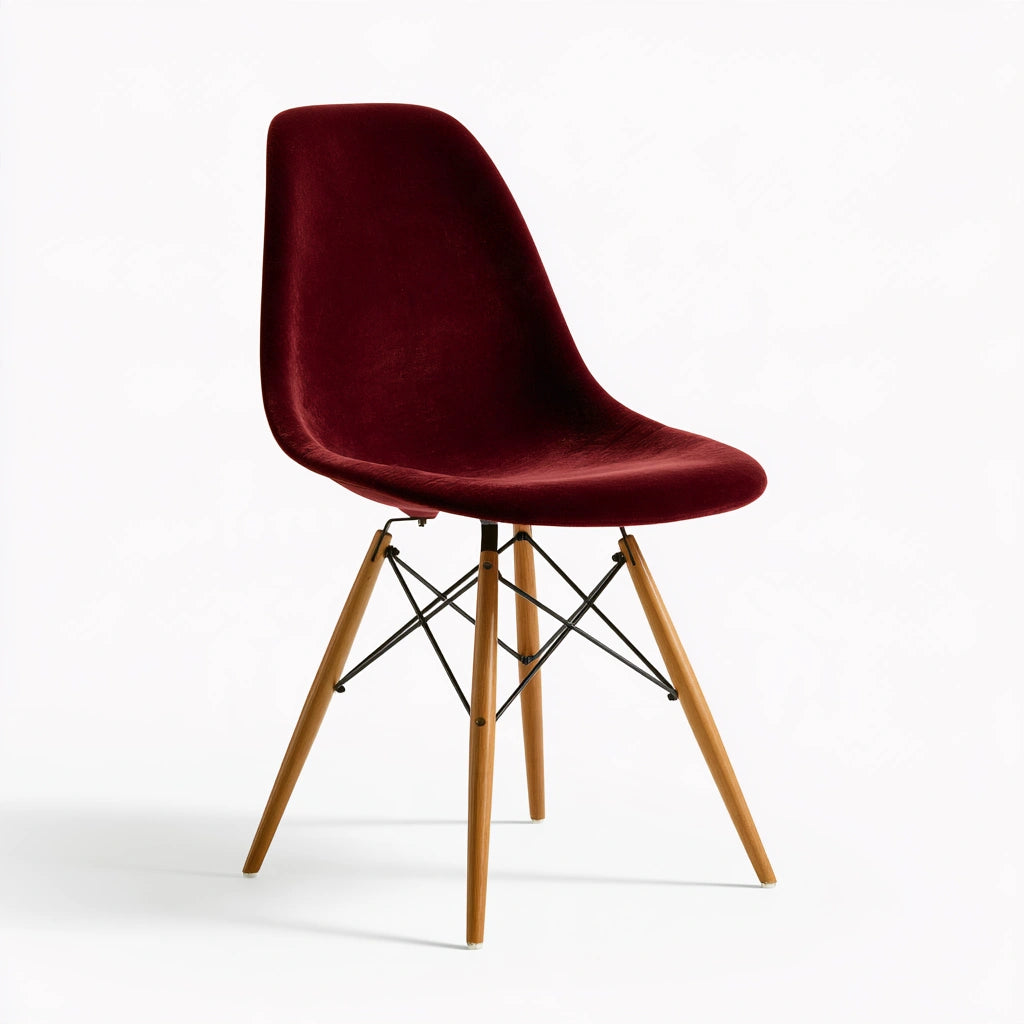 Chaise de salle à manger aux lignes épurées, coloris blanc