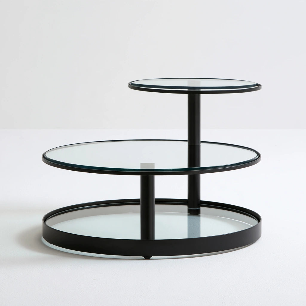 Table basse aux lignes épurées, coloris gris