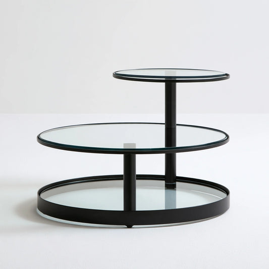 Table basse aux lignes épurées, coloris gris